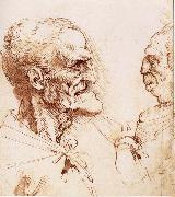 LEONARDO da Vinci, Portrats of two men